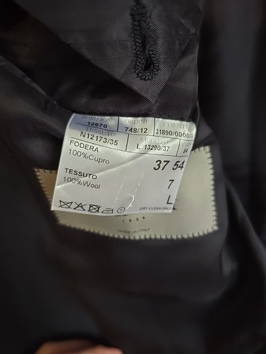 Canali 1934 100% WOLLE Blazer dunkelblau 54IT/50US lang zwei Knöpfe Made in Italy - Bild 5 von 8