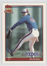 1991 Topps Factory Set Collector's Edition (Tiffany) Tim Burke #715 0j0