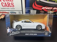 Jada 1/32 2018 Fast  Furious Brian's White Toyota Supra Diecast Car, NIB