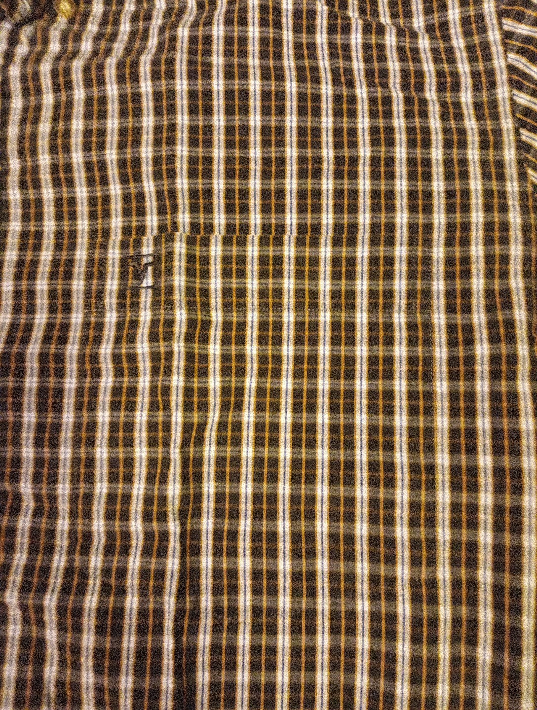 Valentino Rudy Italy Men L Long-sleeved Button Down Shirt Black Brown Striped  thumbnail 6