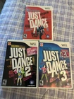New ListingJust Dance Lot 1 2 3 Nintendo Wii Complete With Manuals