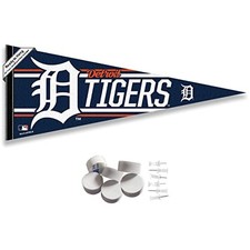 WinCraft Detroit Tigers Pennant Banner and Wall Tack Pads