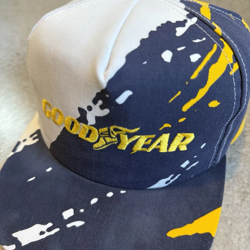 Gorra de colección años 90 Goodyear Tire Splash SnapBack carreras retro NASCAR años 90 Foto 4 de 4