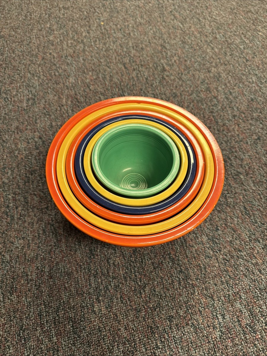 イタリアヴィンテージパーティーボウルサーバーセット Fiestaware Mixing Bowls 6 Nesting Bowl Set vintage fiesta size 1-6
