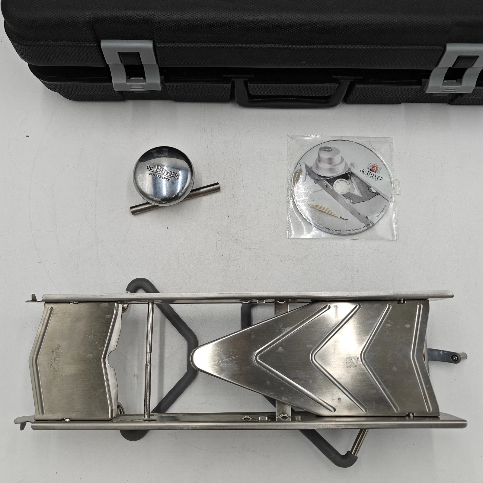 De Buyer 1830 France La Mandoline V Professional Slicer w/ Case INCOMPLETE 90%