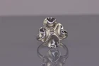 Stuart Nye Vintage Sterling Silver Dogwood Flower Band Ring 925 Adj Sz: 5