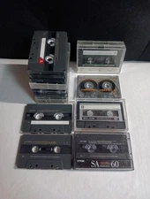15x Lot Used TDK SA 90, 60, SA-X90, Memorex, Supertape High Bias Cassette Tapes