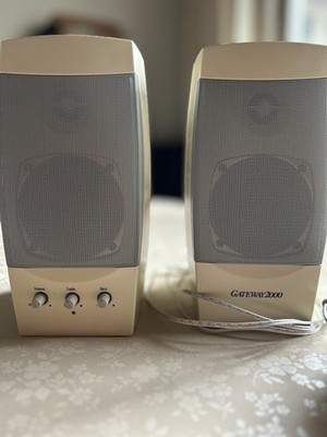 Used Gateway 2000 Altec Lansing ACS41 Computer Speaker System With Power Supply