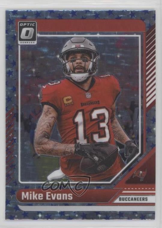 2024 Panini Donruss Optic Stars Prizm Mike Evans #186 0xi8