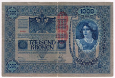 1902 Austria 1000 Kronen 90801 Paper Money Banknotes Currency