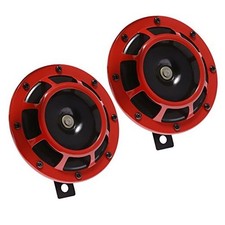 Electric Car Horn 12V 118db High Tone and Low Tone Metal Twin Horn Kit with