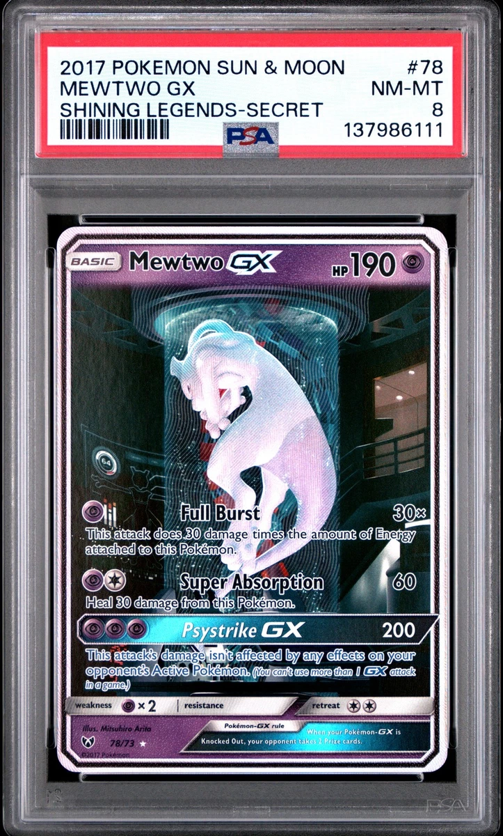 Mewtwo Pokémon TCG Professional Sports Authenticator (PSA) Shining