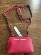 NWT MARC JACOBS  4F-4SMN001S01-955 SMALL CROSSBODY POUCH BAG  LIPSTICK PINK $140