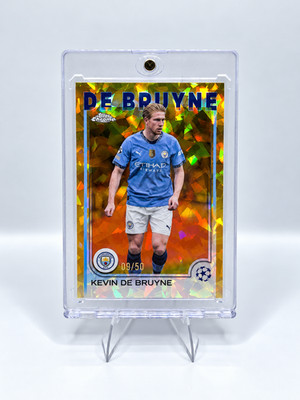 2024-25 Topps Chrome UCC Kevin De Bruyne Gold Crackle #17 Man City /50