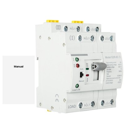 G2R DIN-Schiene ATS 4P 63A 220V Automatischer Umschalter Haus/Generator Doppelst