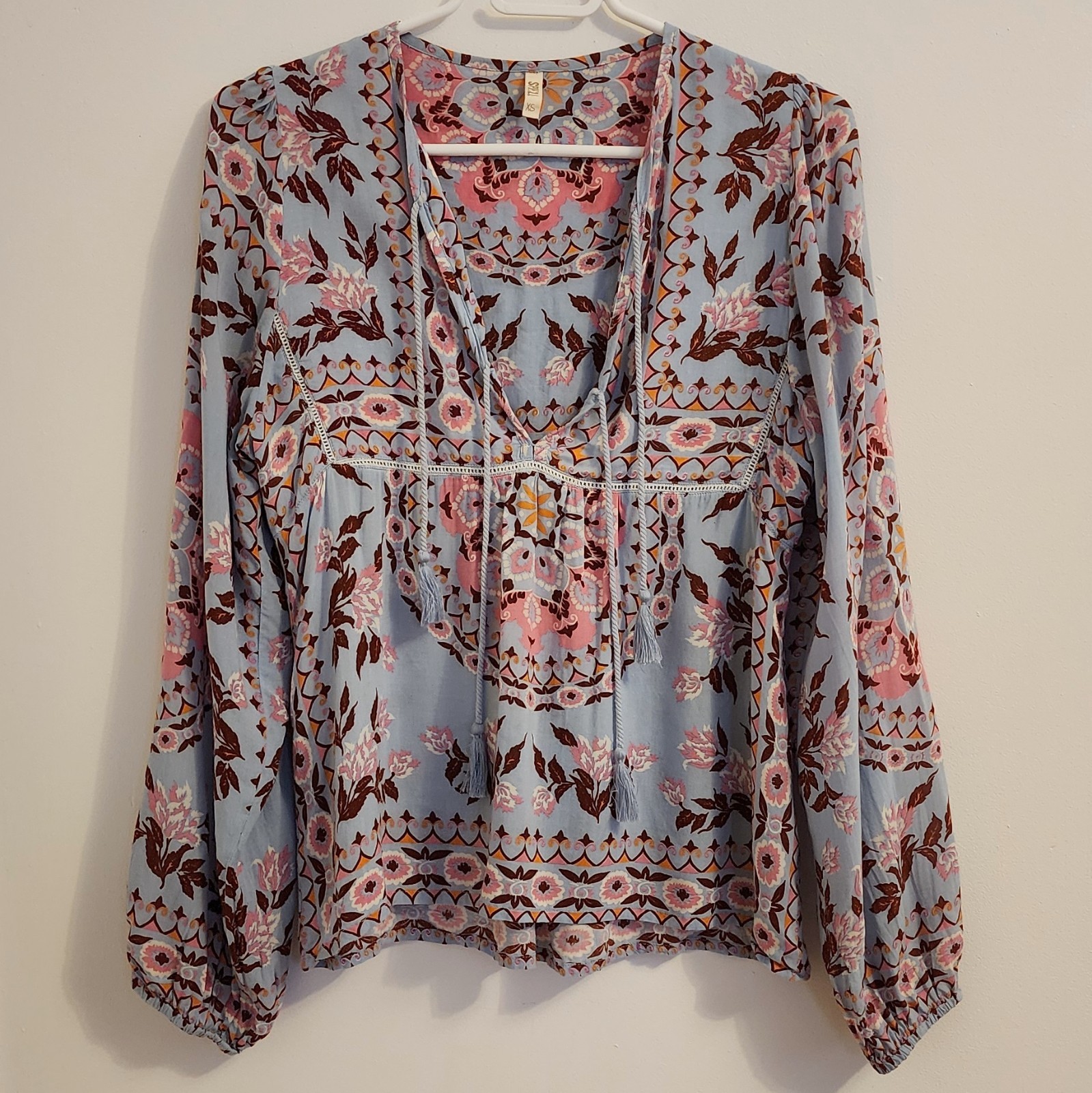 Spell & The Gypsy Collective  Pandora Aquamarine Blouse XS image 6