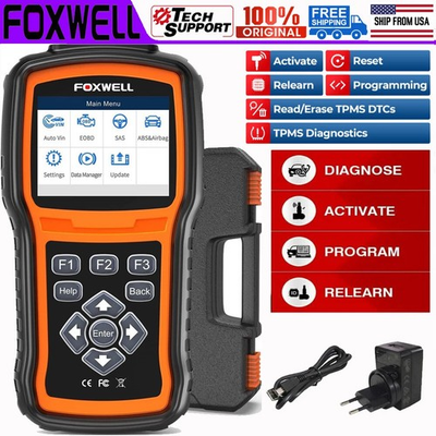 #ad FOXWELL TPMS Programming Key FOB Tire Pressure Sensor Reset Active Scanner Tool $128.99