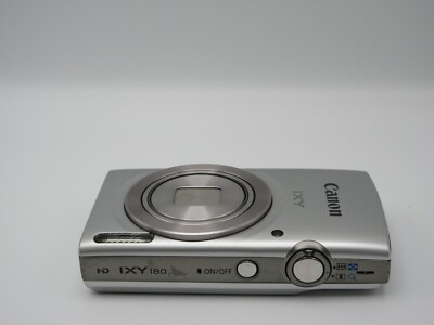 Canon IXY 180 Silver PowerShot ELPH 180 20MP Digital Camera