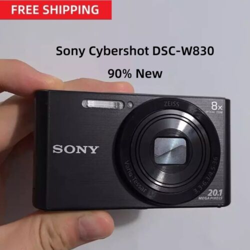 Sony Cybershot DSC-W830 20.1MP Digital Camera Black 8x Optical Zoom - 90% New