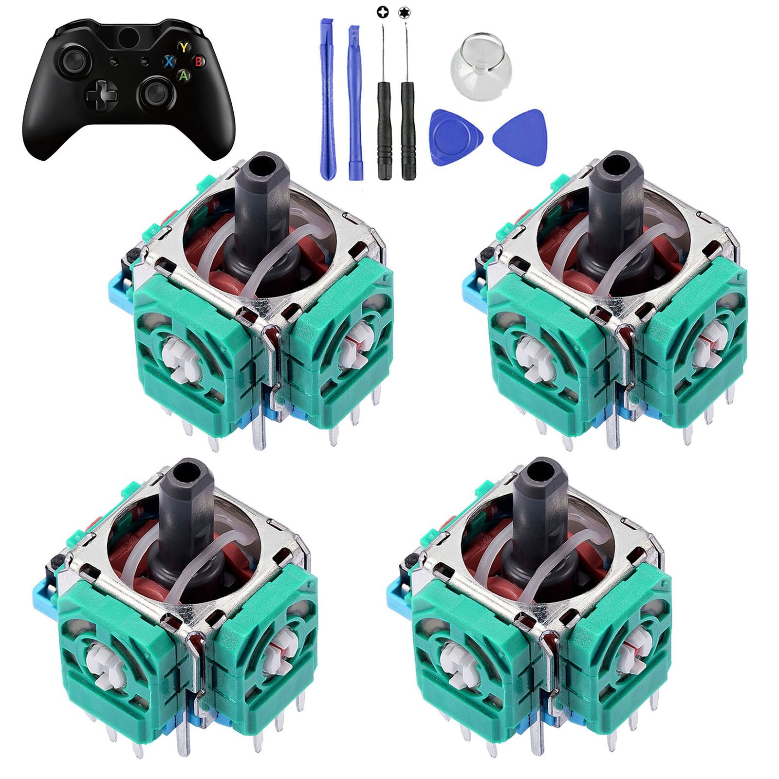 ✅4X ANALOGICO XBOX SERIES S/X, XBOX ONE, ONE S/X MODULO 3D LEVETTA + CACCIAVITI✅ foto 2