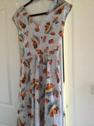 1940s style,wrap / maternity dress,Doghouse Vintage,”Fruity”Rockabilly X LARGE - Picture 7 of 7