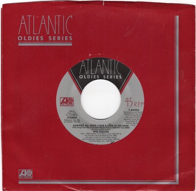 Phil Collins   Against All Odds (Take A Look At Me Now) 1984 Atlantic Rock EX