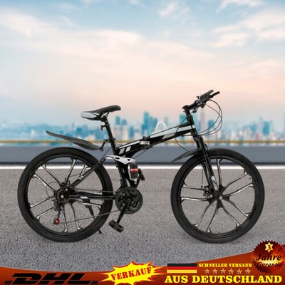 Mountainbike 26 Zoll mit 21 Gang und Scheibenbremse Fahrrad MTB Unisex, Alu Bike