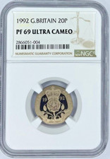 1992 Great Britain 20 Pence Proof NGC