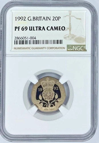1992 Great Britain 20 Pence Proof NGC