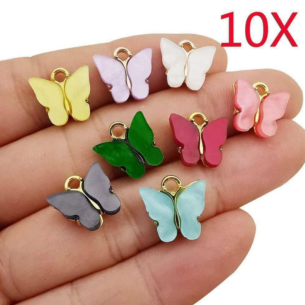 Butterfly acrylic charms deals