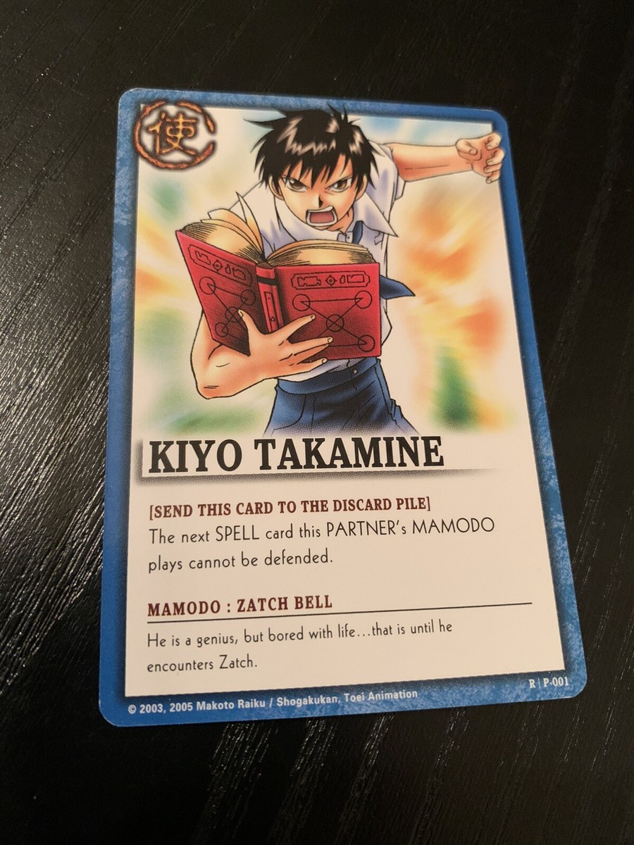 6 ZATCH BELL Kiyo Takamine P-001 010 020 036 066 EX 007 RARE Card