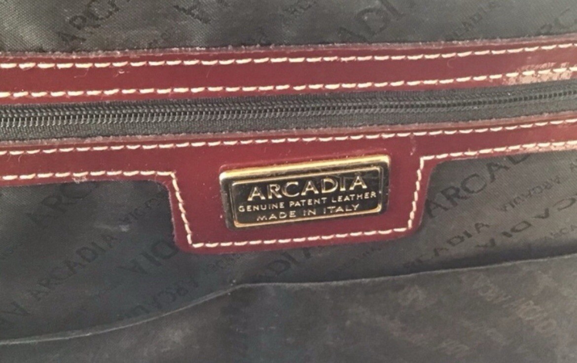 Arcadia Ruby Red Dome Style Extra Large Satchel/b… - image 6