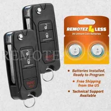 2 Keyless Entry Remote for 2006 2007 2008 2009 Dodge Ram 1500 2500 3500 Flip Key