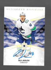 OLLI JUOLEVI RC AUTO 2020-21 UD ULTIMATE ROOKIES ON CARD AUTOGRAPH #152 /299