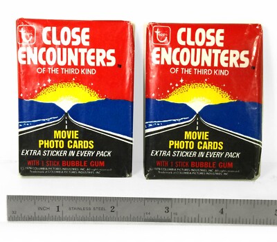 Close Encounters of the Third Kind Topps Movie Cards (1978) (2) New Wax Packs !
