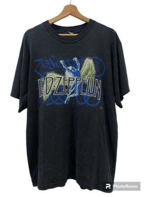 Vintage 1991 Led Zeppelin Band Retro Style Black Unisex Tshirt S-5XL KH9056