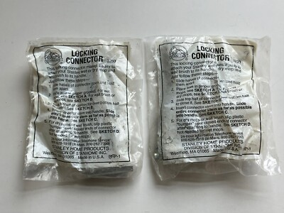 LOT 2-Stanley Locking Connector 3233 for Wet or Dry Mop , Wall Brush SEALED