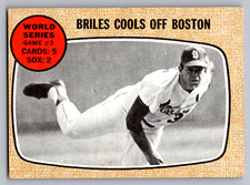 1968 TOPPS #153 NELSON BRILES COOLS OFF BOSTON