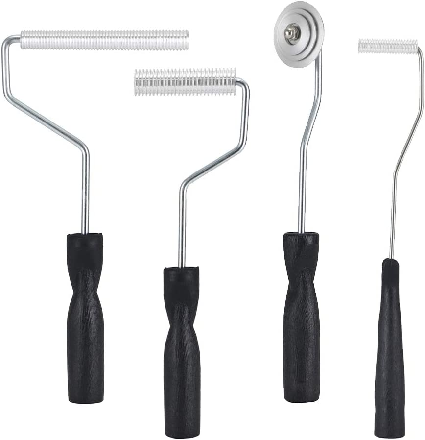 4PCS Fiberglass Bubble Roller Set for Boat Repair & Resin Laminating