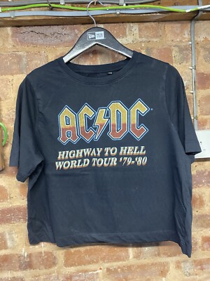 AC/DC offizielles Damen T-Shirt schwarz Highway to Hell Größe 10