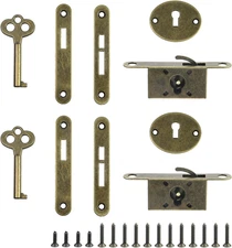 T Tulead Bronze Mini Box Locks Full Mortise Decorative Antique Locks Jewelry Box