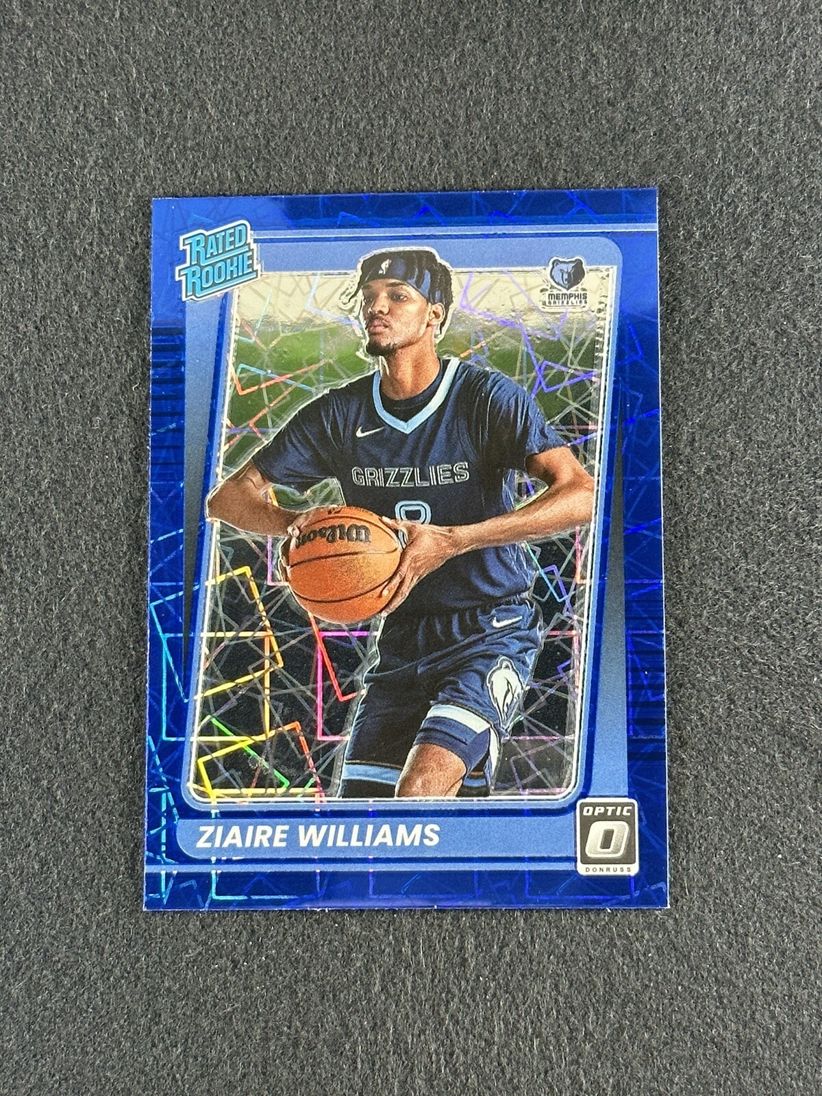 2021-22 Panini Donruss Optic ZIAIRE WILLIAMS Blue Velocity Rated Rookie #198