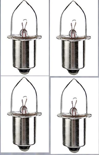 10X PR2 Miniatura PR Base Lámpara Bombilla 2.38V 0.5A para Linterna Batería Celda "2D" Foto 2 de 4