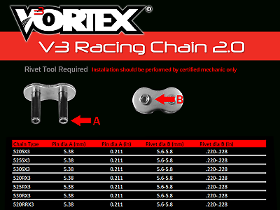 Kawasaki ZX600N ZX-6RR 05-06 Vortex 520 Chain & Sprocket Kit 14-43 