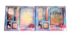 2-Pack Journal for Girls 45 Pcs DIY Journal Kit Stationary Set Ages 8-12 NEW
