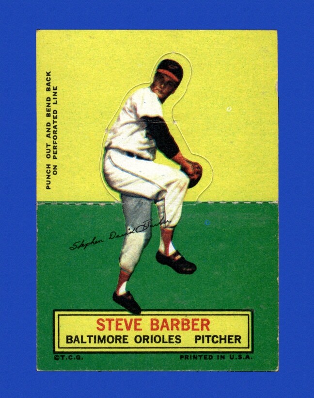 1964 Topps Stand Ups Set-Break #  8 Steve Barber VG-VGEX *GMCARDS*
