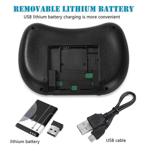 Mini Wireless Remote Keyboard for Smart TV Android Box i8 2.4GHz with Touchpad - Picture 3 of 18
