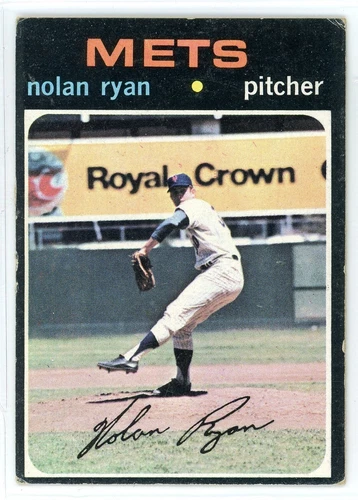 1971 Topps NOLAN RYAN Card #513 Crease Free  VG/EX