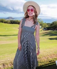 zimmermann honour chevron tie dress size 2