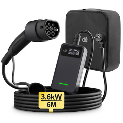 Type2 Schuko EV Charger Typ 2 Ladekabel Schuko 3,68kW [1-phasig / 6m / 6-16A] dé